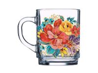 Кружка стекл. "Gren tea" рисунок в ассотим.  200мл. (20шт) 1335