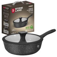 Сковорода АП с крыш. индук 24см STONE LAND  SL78-003
