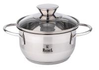 Кастрюля нерж. стекл.крыш 1,2л МИНИ 14*8см  R-480м