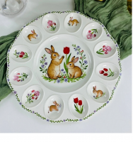 Блюдо пасхальное д/яиц 30,5см (12) 305-366