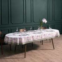 Скатерть ИРИСЫ 140*300см белый хлоп.с пропит  850-743-42