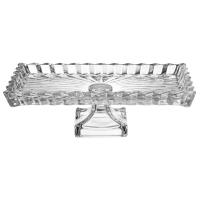 Блюдо сервировочное CRYSTALITY на ножке 28*16*9см 345-512