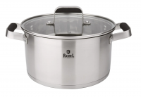 Кастрюля нерж. 2,8л МОДЕРН стекл.кр. 20*12см  R-380L