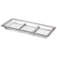Блюдо сервировочное GOLDEN CHARM 3сек 30*13см  345-505