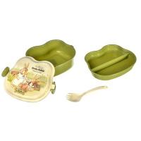 Ланчбокс квадрат. тарелка/ложка/вилка 16*12см. 829-143