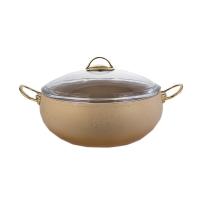 Кастрюля АП 7,5л. (30*11см.) крем. CRM ОМС 3141-30
