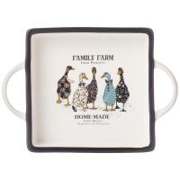 Блюдо квадрат. FAMILY FARM 25*18*4см  263-1257