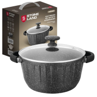 Кастрюля нерж с крыш 2,6л STONE LAND SL61-001