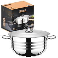 Кастрюля нерж.GOLDEN SEE 30л, GS01-407
